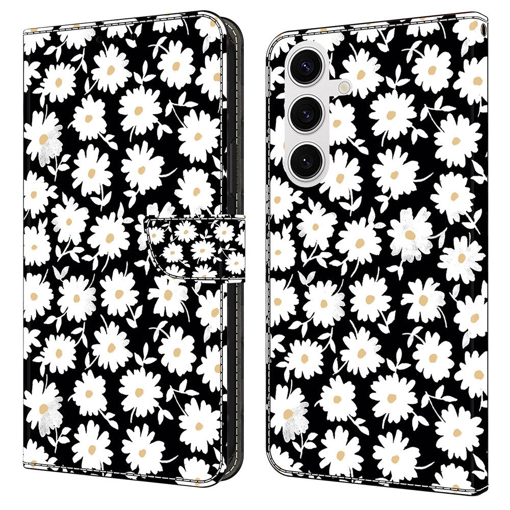 Galaxy S25 Plus Wallet-Hülle mit 3D-Muster & Magnetverschluss