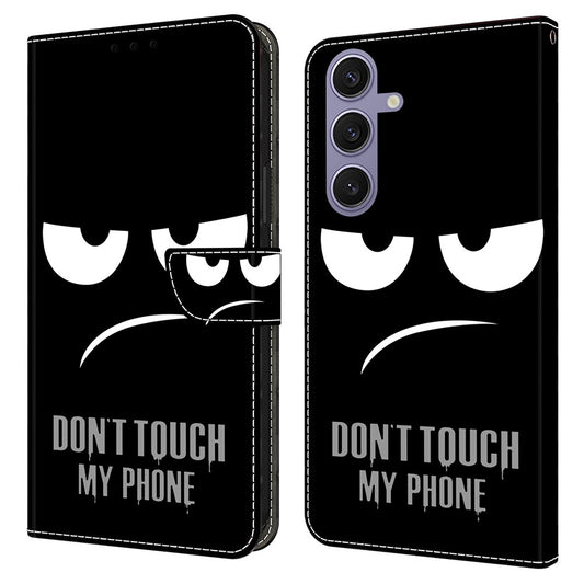 Galaxy S25 Wallet-Hülle mit 3D-Muster & Magnetverschluss