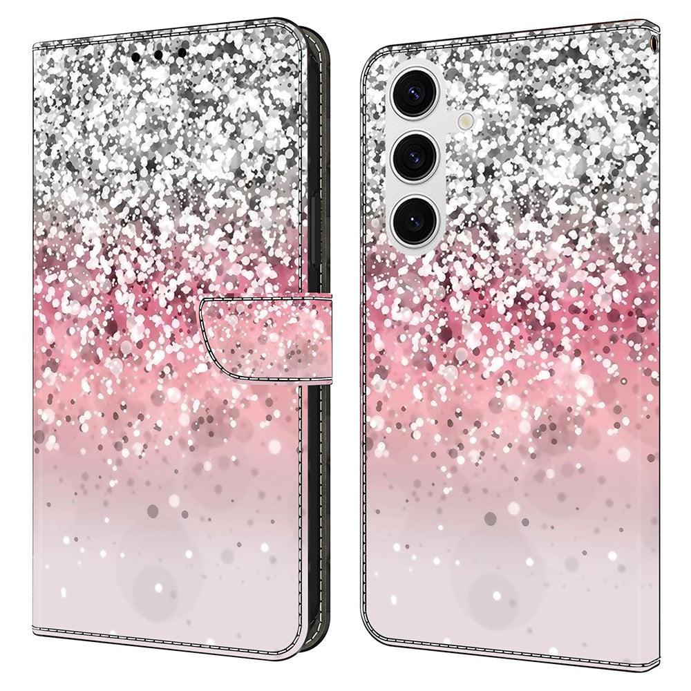Galaxy S24 FE Wallet-Hülle mit 3D-Muster & Magnetverschluss
