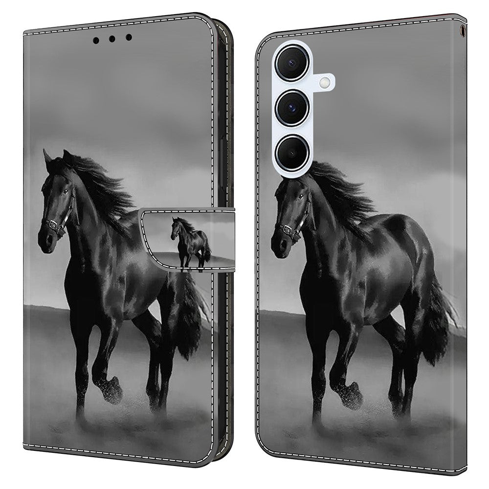 Galaxy A36 5G / A56 5G Wallet-Hülle mit 3D-Muster & Magnetverschluss