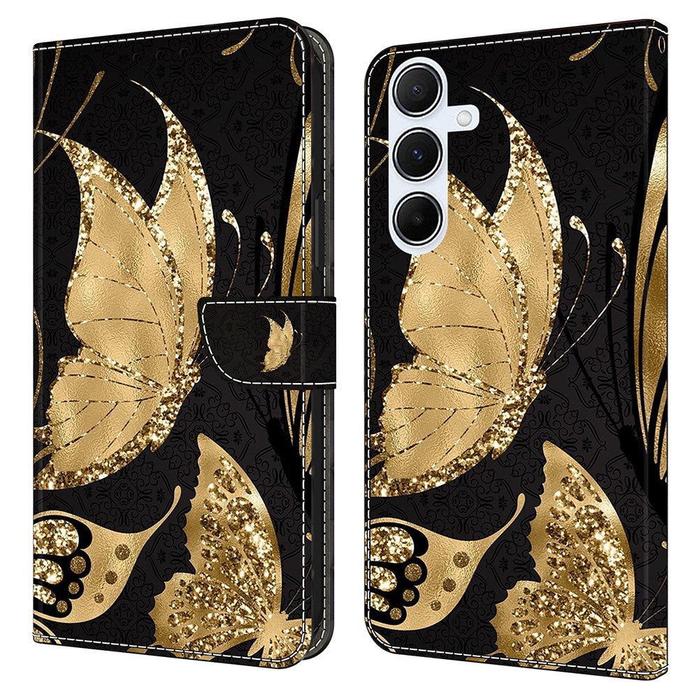 Galaxy A36 5G / A56 5G Wallet-Hülle mit 3D-Muster & Magnetverschluss