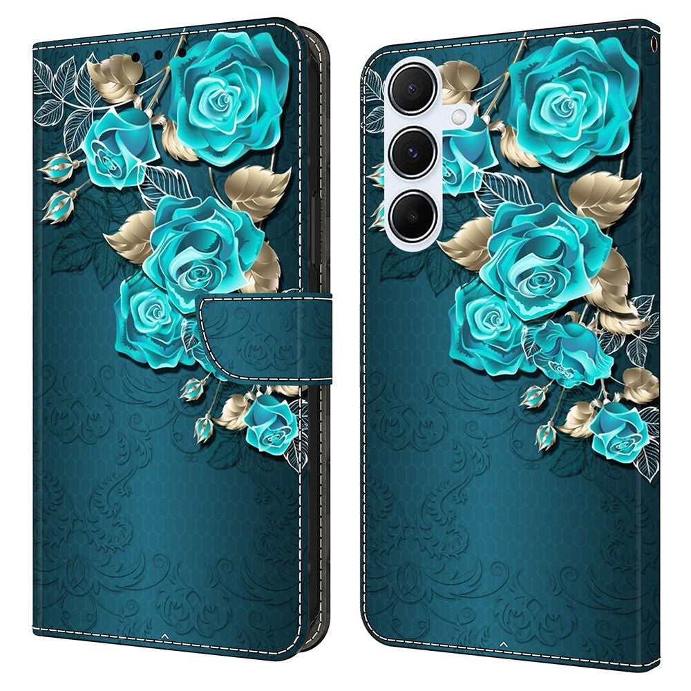 Galaxy A16 5G/4G Wallet-Hülle mit 3D-Muster & Magnetverschluss