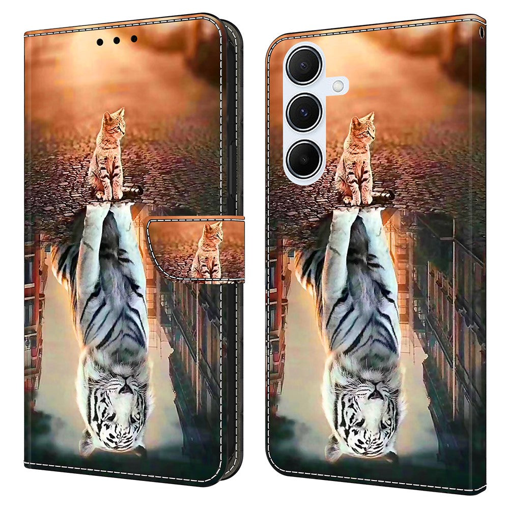 Galaxy A16 5G/4G Wallet-Hülle mit 3D-Muster & Magnetverschluss