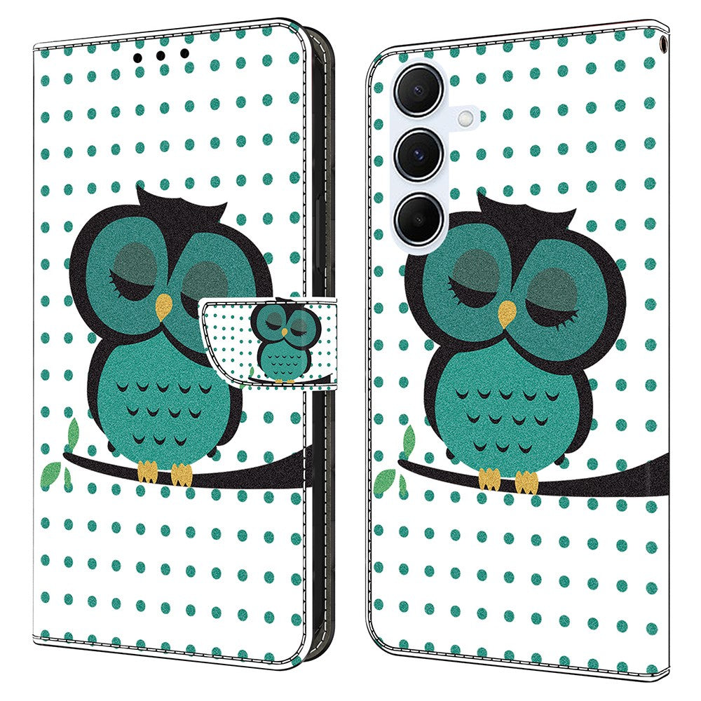 Galaxy A16 5G/4G Wallet-Hülle mit 3D-Muster & Magnetverschluss