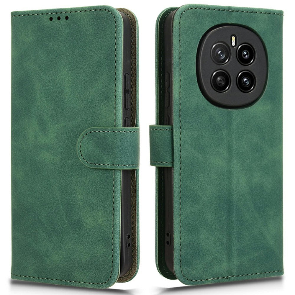 For Honor Magic7 5G Leather Case Skin-Feel Anti-Drop Wallet Flip Phone Cover
