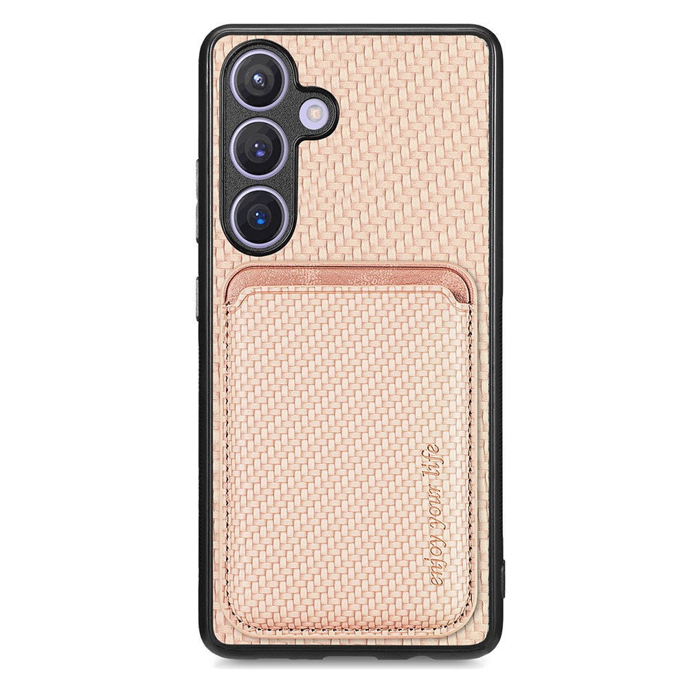 Galaxy S25 Plus Schutzhülle – Magnetische abnehmbare Kartenhalter-Rückseite