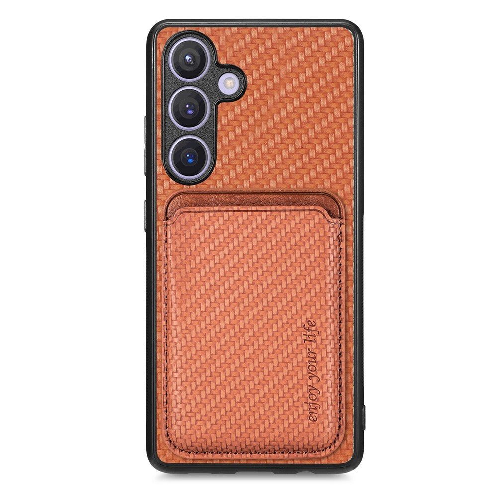 Galaxy S25 Plus Schutzhülle – Magnetische abnehmbare Kartenhalter-Rückseite