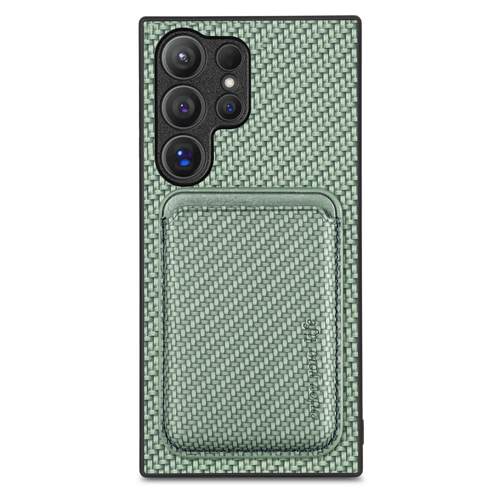 Galaxy S25 Ultra Schutzhülle – Magnetische abnehmbare Kartenhalter-Rückseite