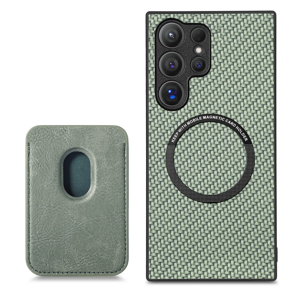 Galaxy S25 Ultra Schutzhülle – Magnetische abnehmbare Kartenhalter-Rückseite