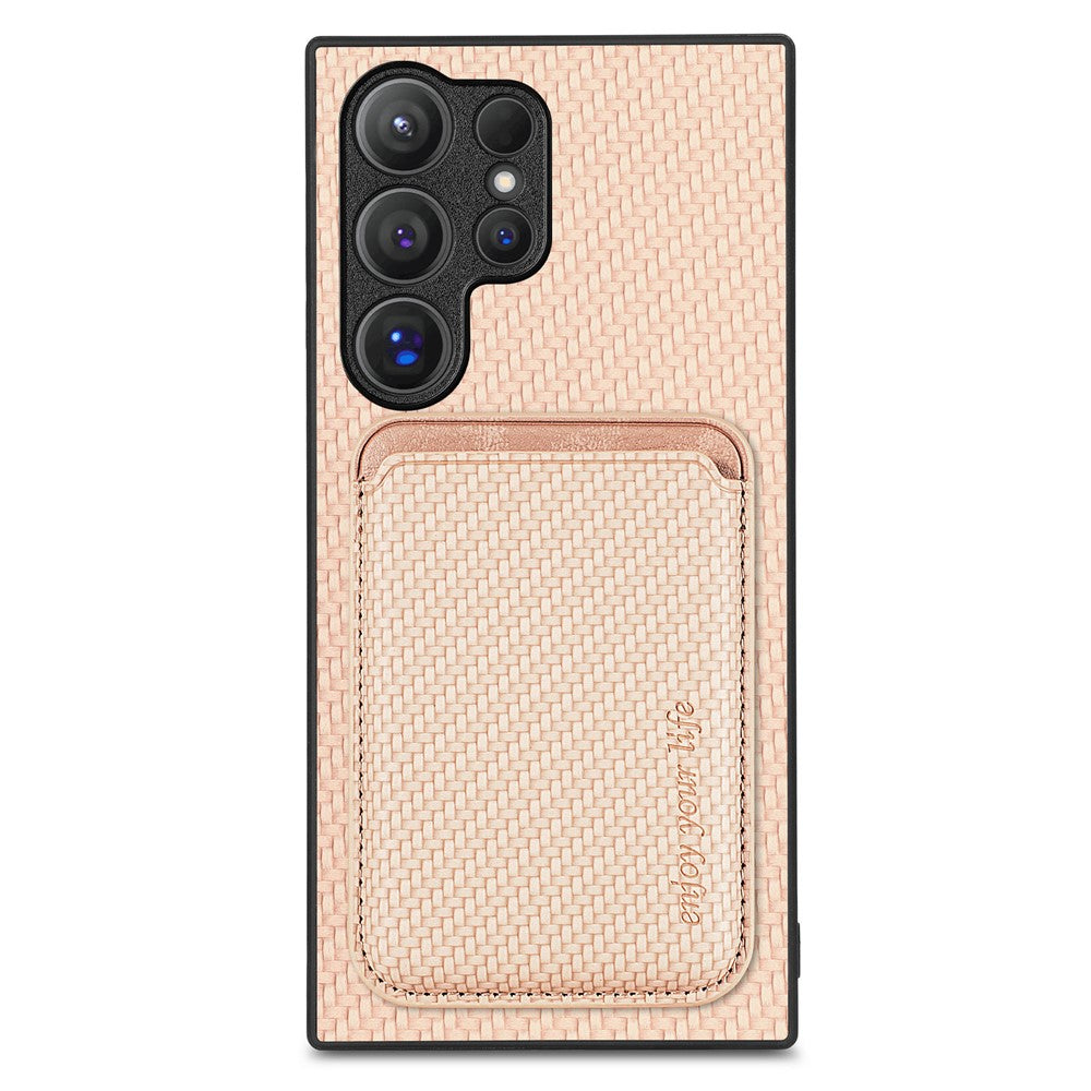 Galaxy S25 Ultra Schutzhülle – Magnetische abnehmbare Kartenhalter-Rückseite