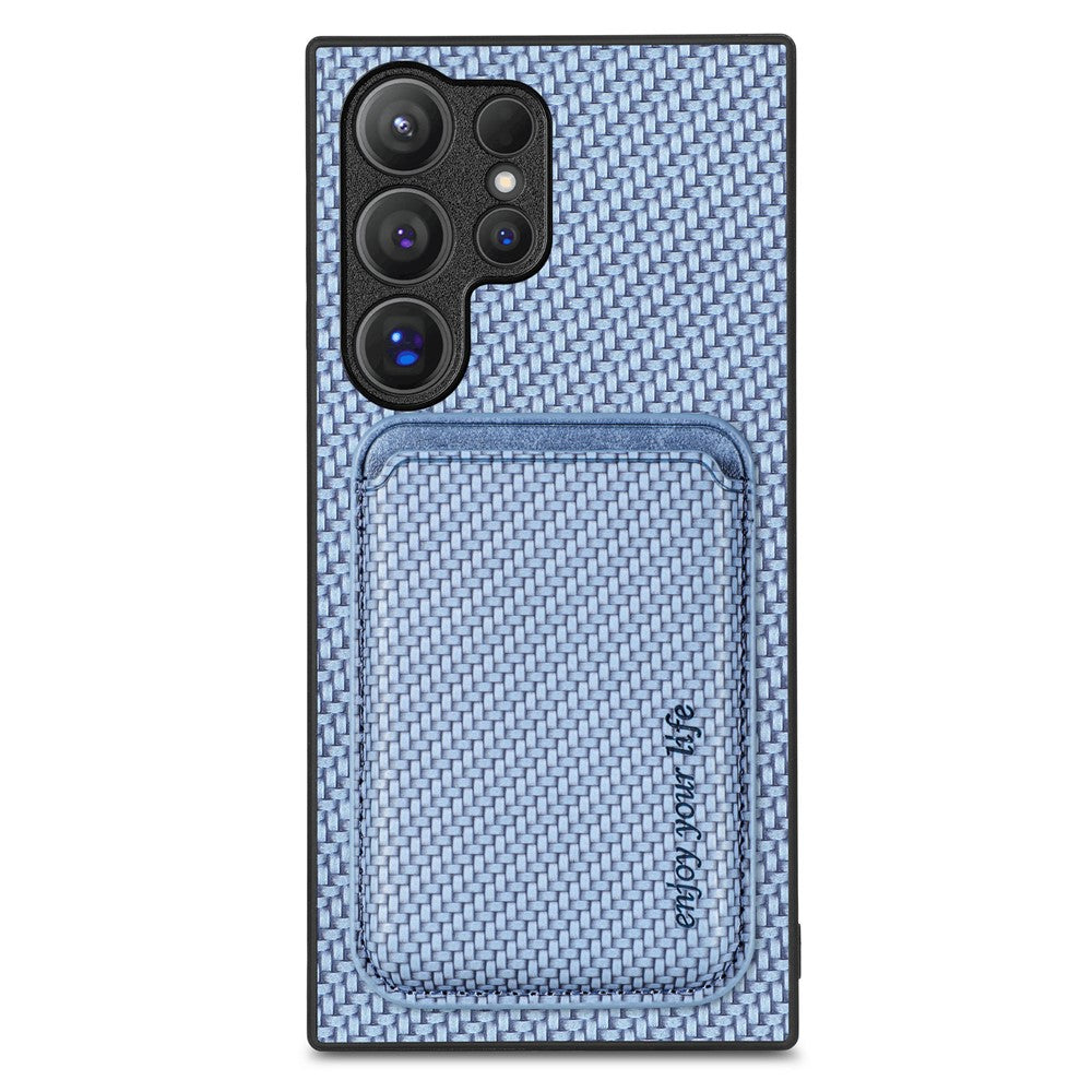 Galaxy S25 Ultra Schutzhülle – Magnetische abnehmbare Kartenhalter-Rückseite