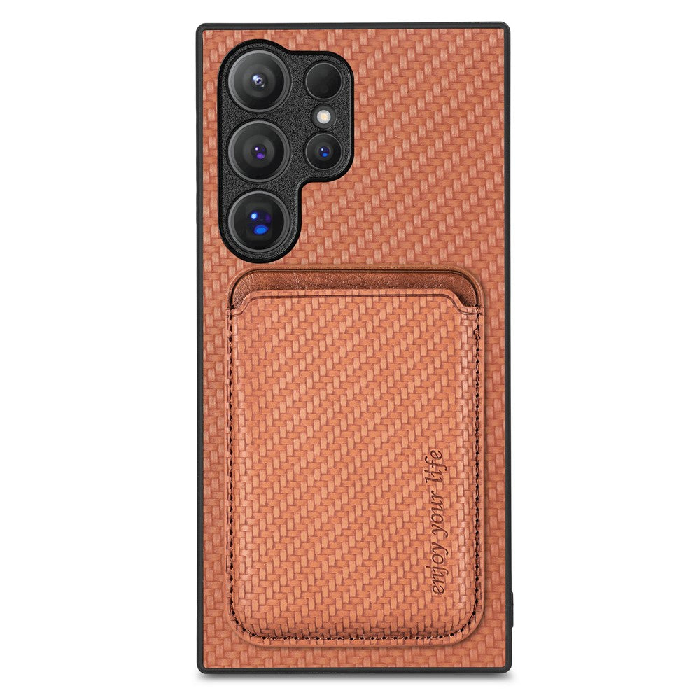 Galaxy S25 Ultra Schutzhülle – Magnetische abnehmbare Kartenhalter-Rückseite