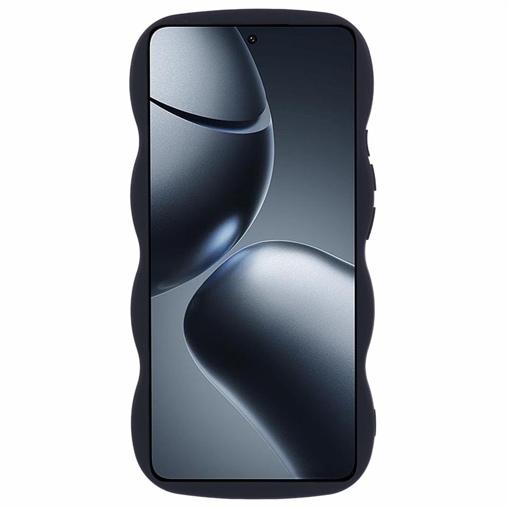 For Xiaomi 14T Pro Case TPU Protective Phone Cover Unique Curly Wave Frame