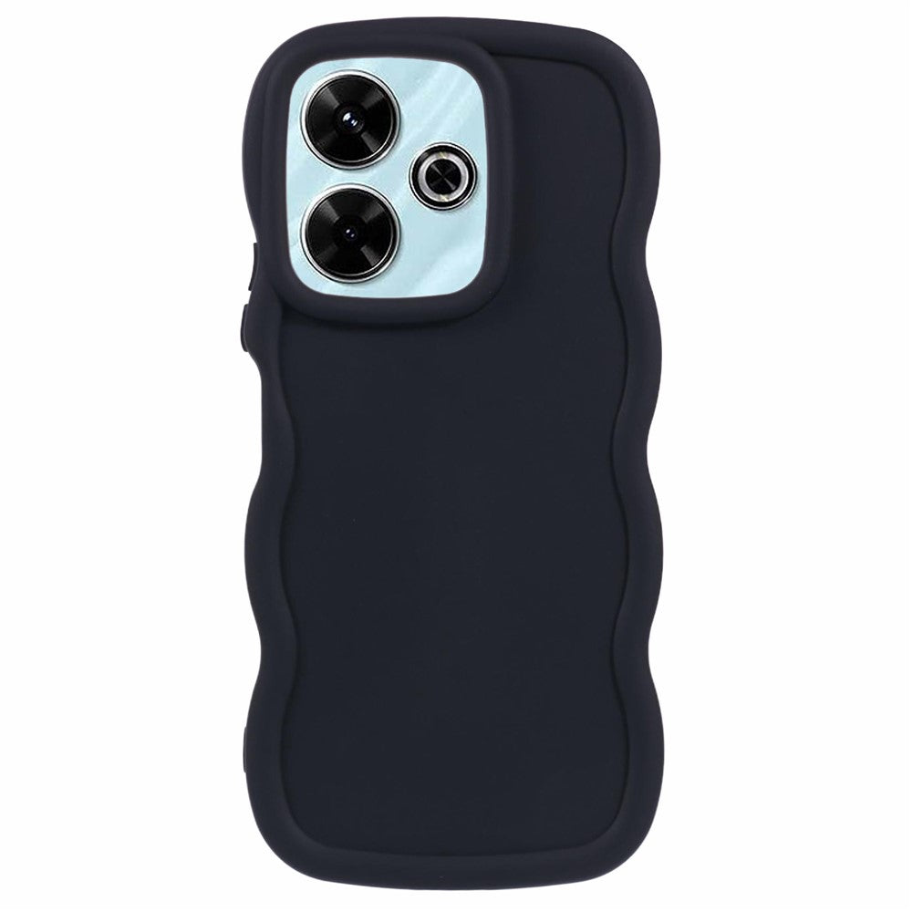 For Xiaomi Redmi 13 4G / 5G Case TPU Protective Phone Cover Unique Curly Wave Frame