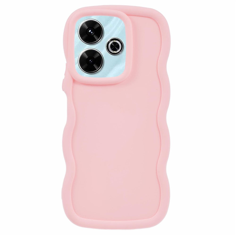 For Xiaomi Redmi 13 4G / 5G Case TPU Protective Phone Cover Unique Curly Wave Frame