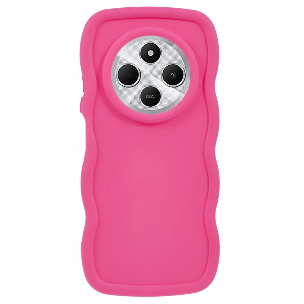 TPU Case For Xiaomi Redmi 14C 4G / 14R 5G / Poco C75 4G Protective Phone Cover Unique Curly Wave Frame