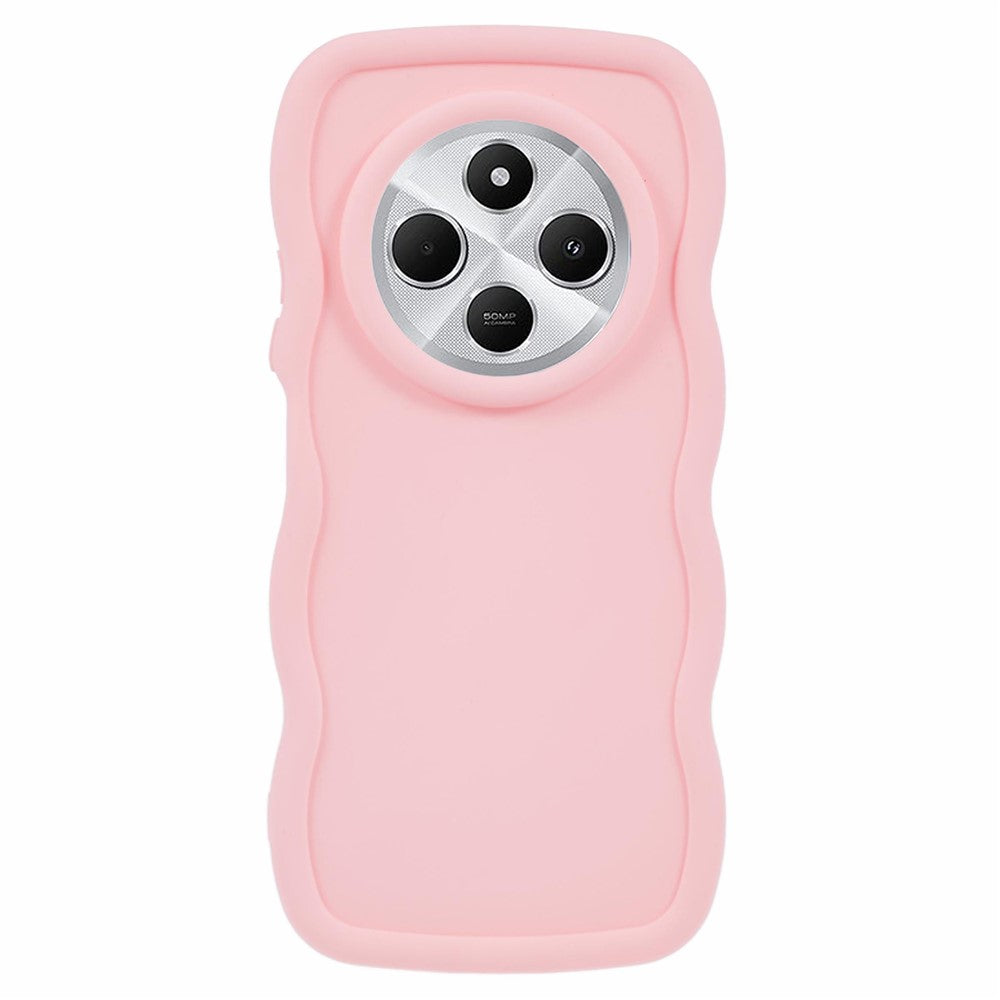 TPU Case For Xiaomi Redmi 14C 4G / 14R 5G / Poco C75 4G Protective Phone Cover Unique Curly Wave Frame
