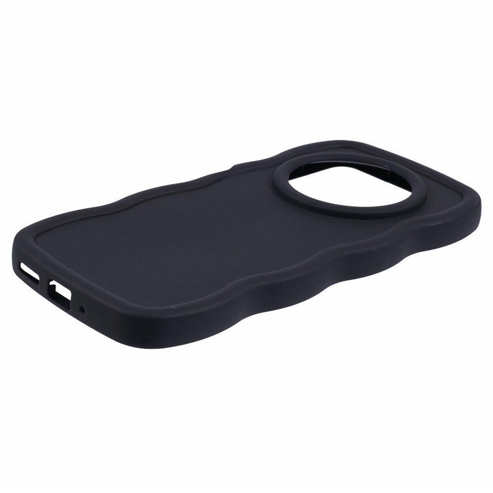 TPU Case For Xiaomi Redmi 14C 4G / 14R 5G / Poco C75 4G Protective Phone Cover Unique Curly Wave Frame