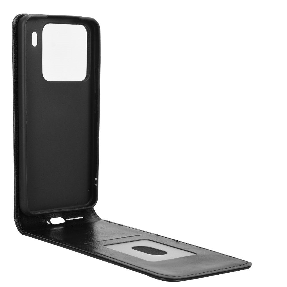For Xiaomi 15 Case with Card Slot Magnetic Vertical Flip Leather Phone Cover