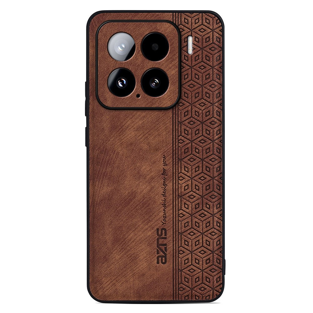 AZNS For Xiaomi 15 Case Protective PU Leather Covered TPU Phone Shell