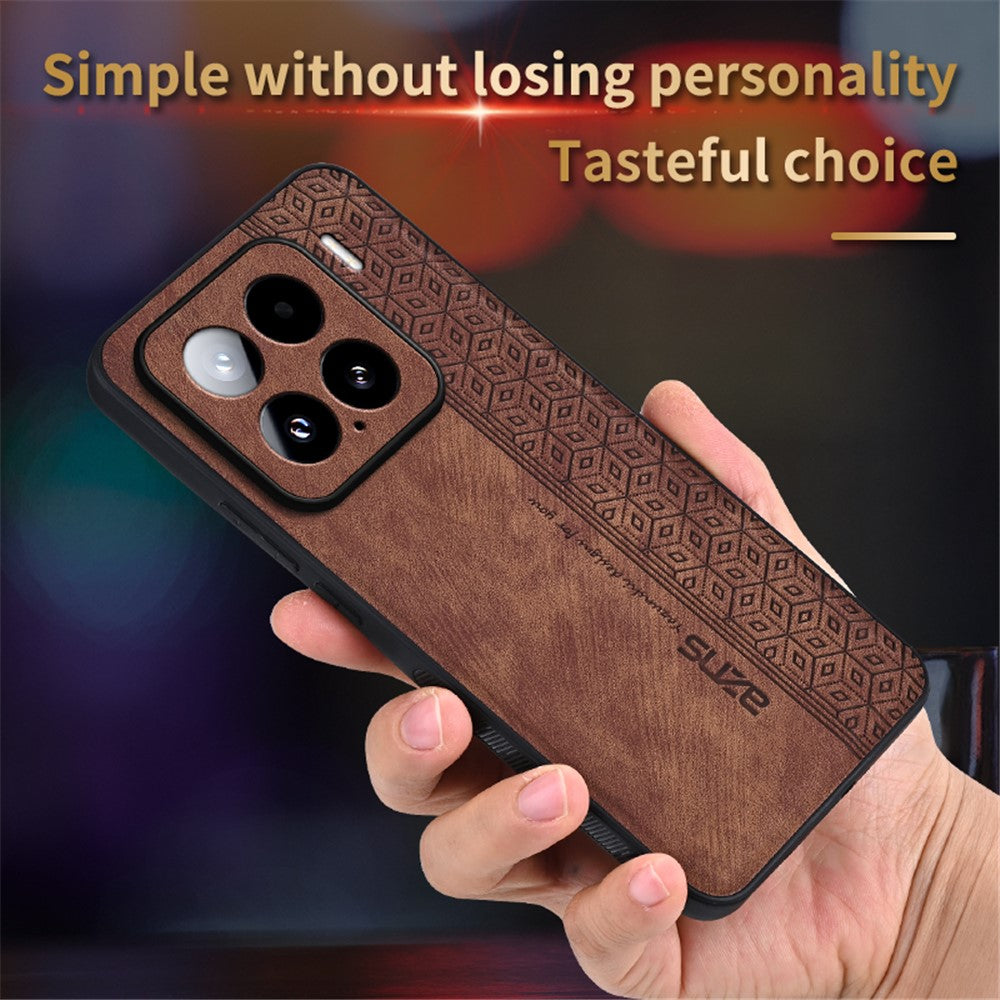 AZNS For Xiaomi 15 Case Protective PU Leather Covered TPU Phone Shell