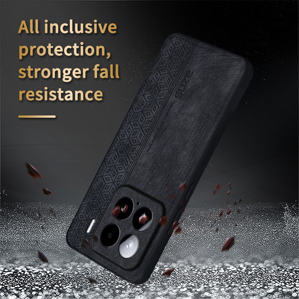 AZNS For Xiaomi 15 Case Protective PU Leather Covered TPU Phone Shell