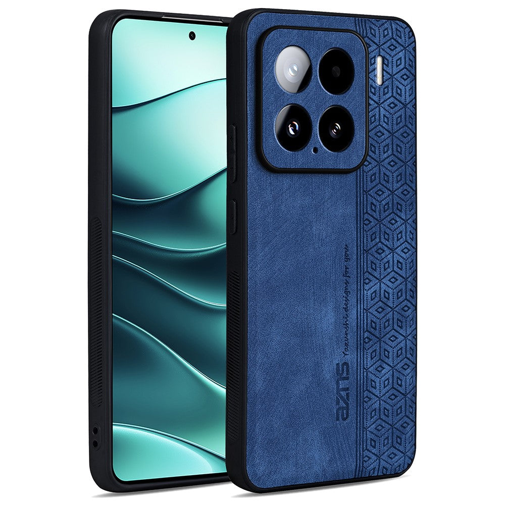 AZNS For Xiaomi 15 Case Protective PU Leather Covered TPU Phone Shell