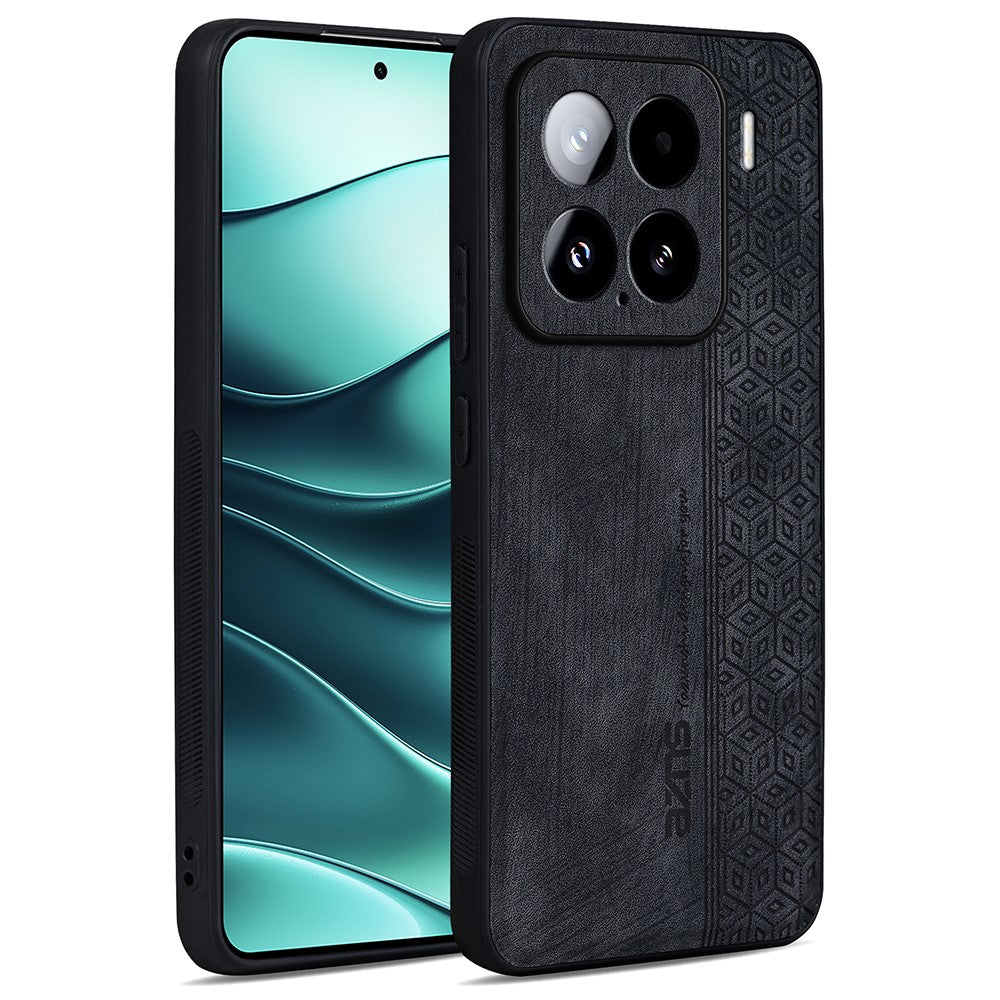 AZNS For Xiaomi 15 Case Protective PU Leather Covered TPU Phone Shell
