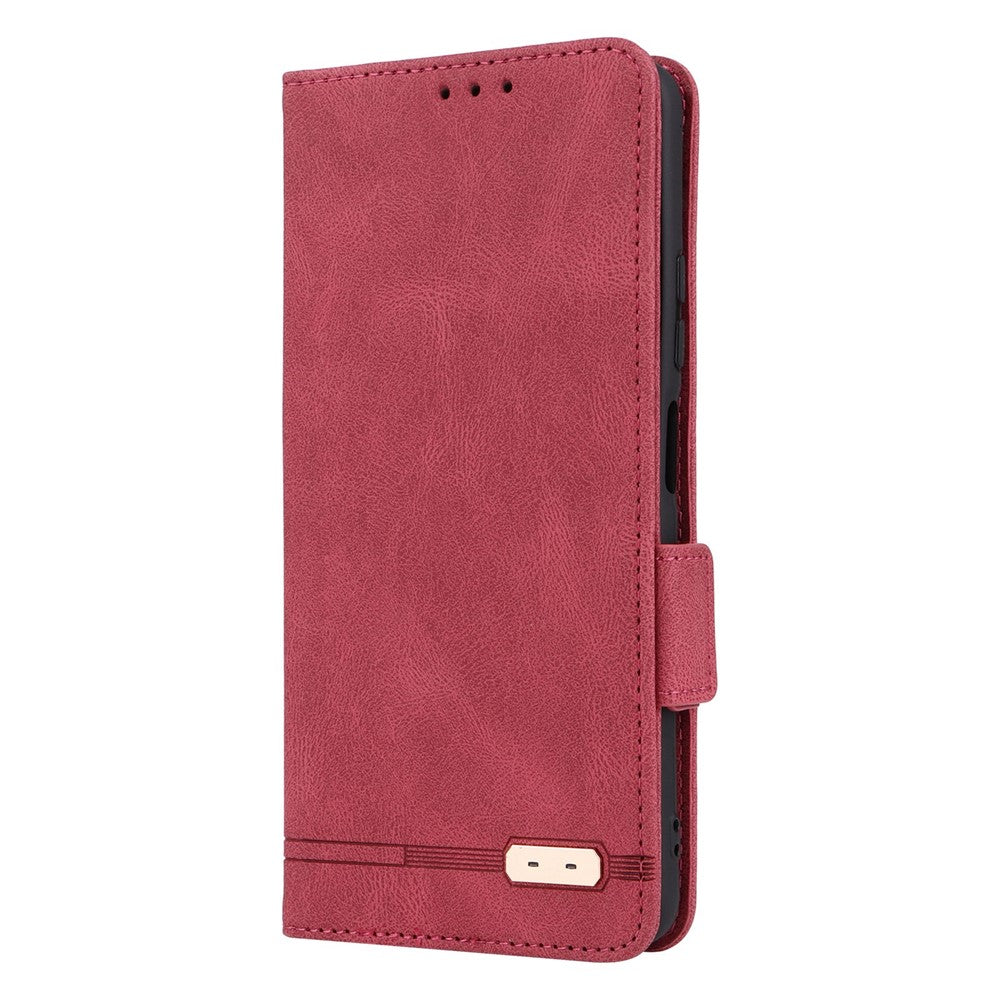 Hardware Decor Phone Case for Xiaomi Poco M4 Pro 5G / Redmi 10 4G (2021) / Note 11S 5G, Dual Magnetic Clasp PU Leather Wallet Foldable Stand Phone Cover