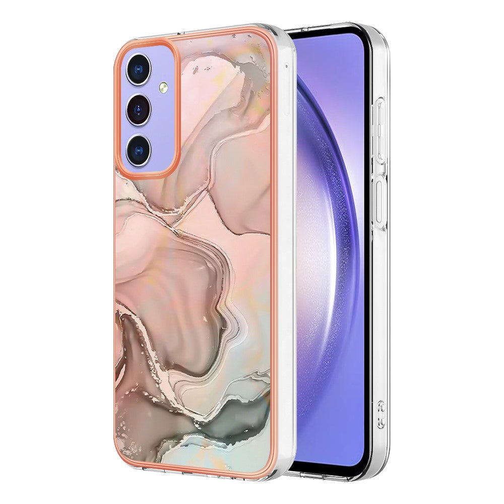 Galaxy A16 5G/4G Schutzhülle – Mit Marmormuster 2,0 mm Galvanik-Rückseite