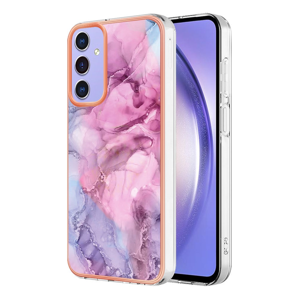 Galaxy A16 5G/4G Schutzhülle – Mit Marmormuster 2,0 mm Galvanik-Rückseite