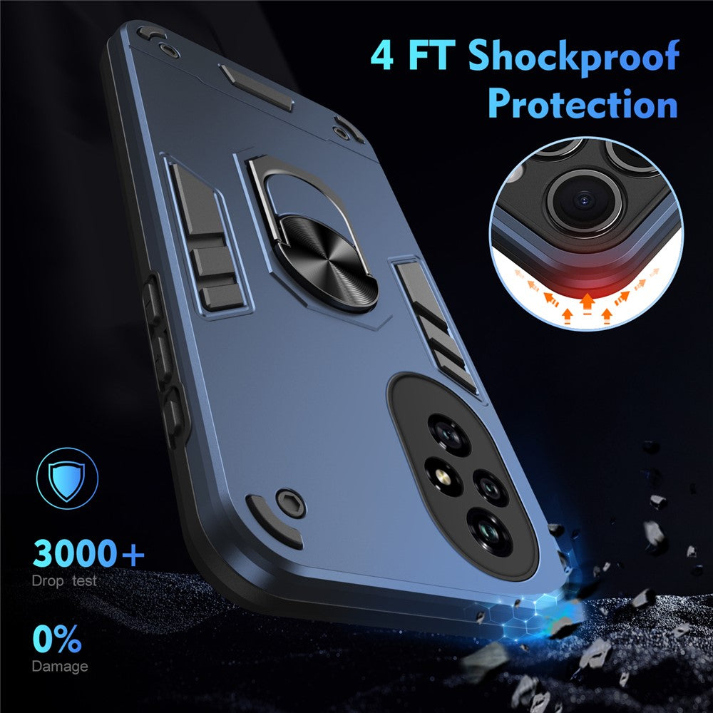 Honor 200 5G Handyhülle – Aus PC + TPU, mit Fallschutz & Ringständer