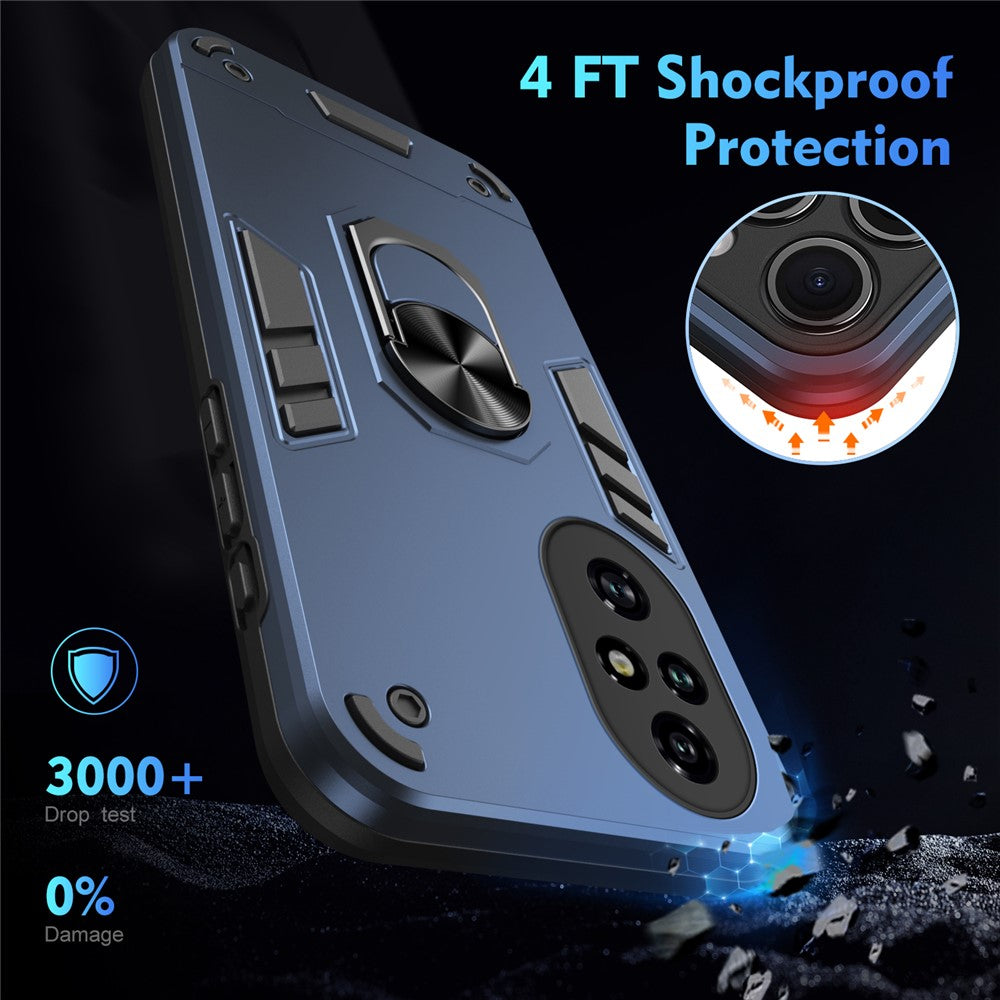 Honor 200 Pro 5G Handyhülle – Aus PC + TPU, mit Fallschutz & Ringständer