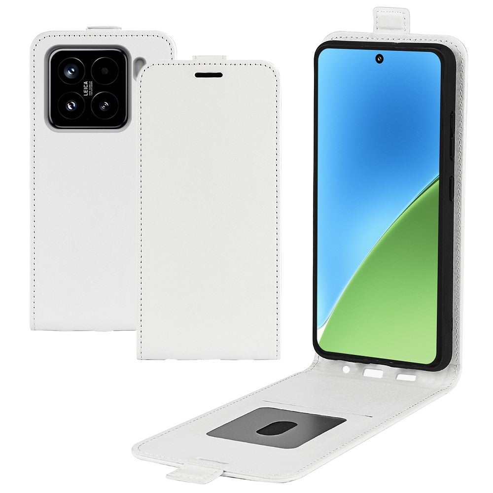 For Xiaomi 15 Case with Card Slots Vertical Flip Leather Phone Cover