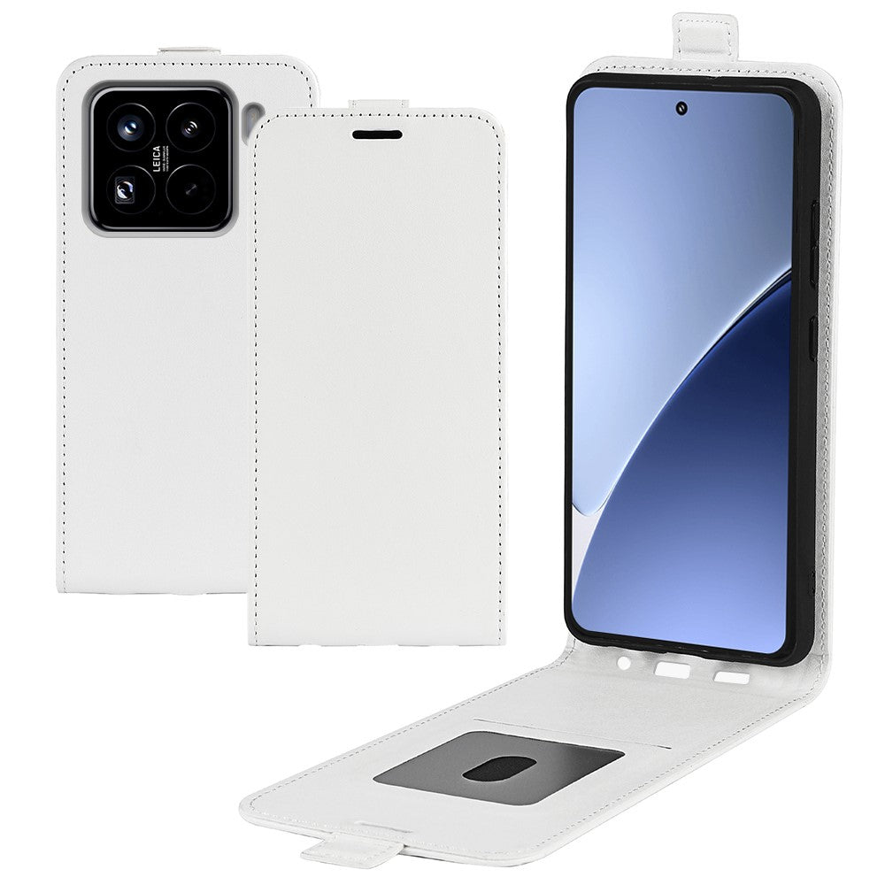 For Xiaomi 15 Pro Case with Card Slots Vertical Flip Leather Phone Cover