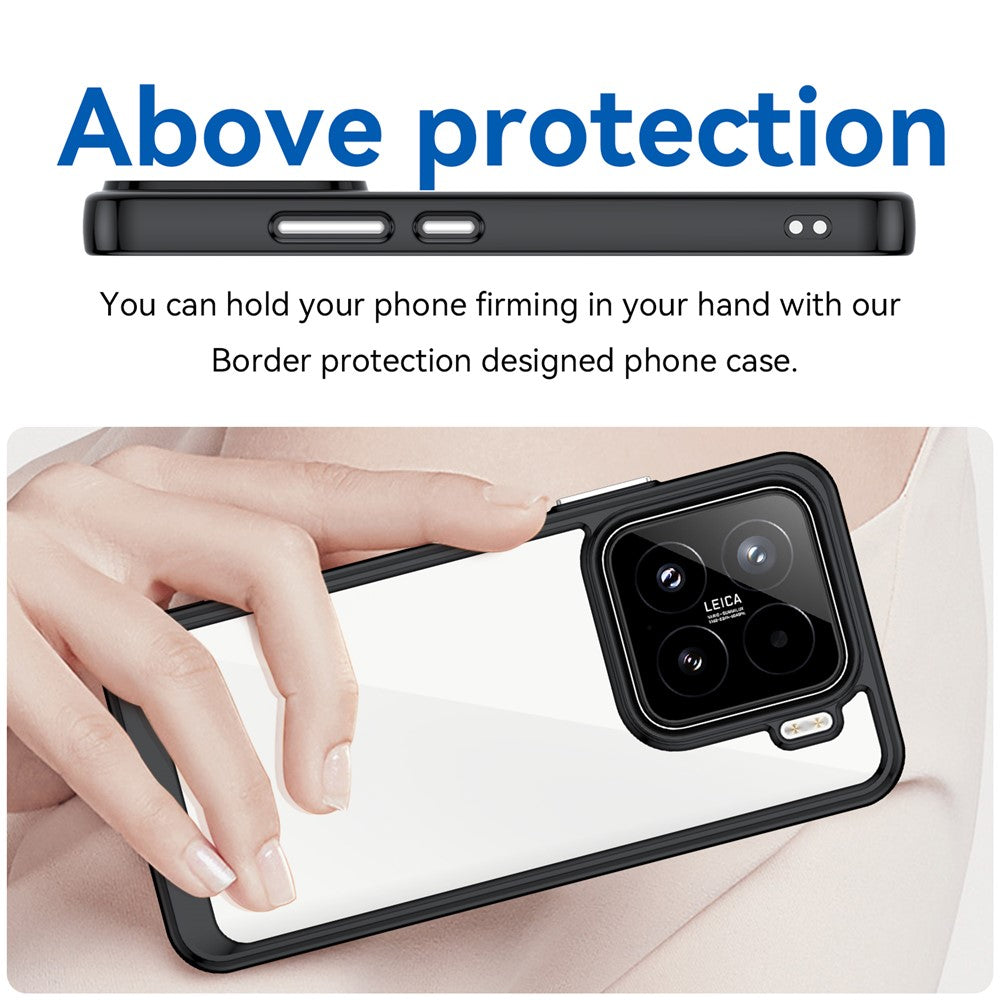 For Xiaomi 15 Case TPU+Acrylic Protective Clear Phone Cover