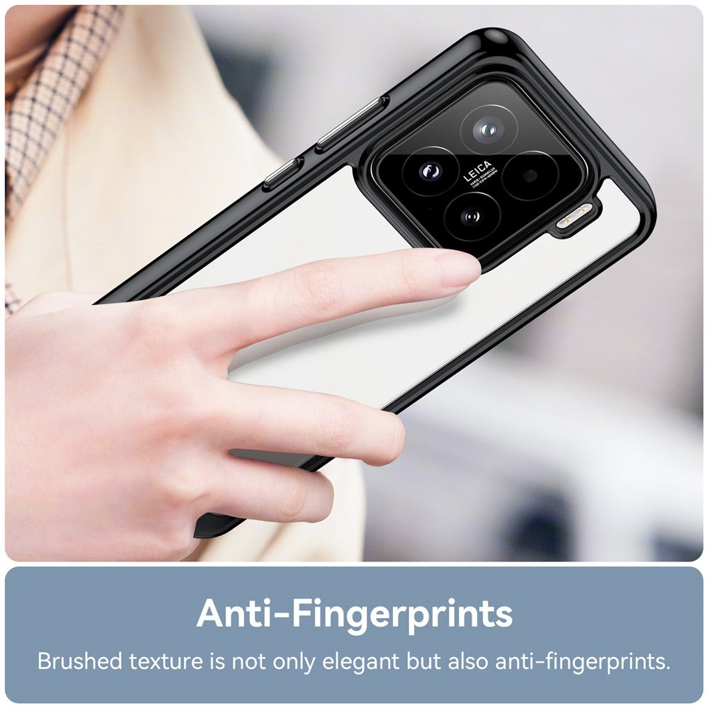 For Xiaomi 15 Case TPU+Acrylic Protective Clear Phone Cover