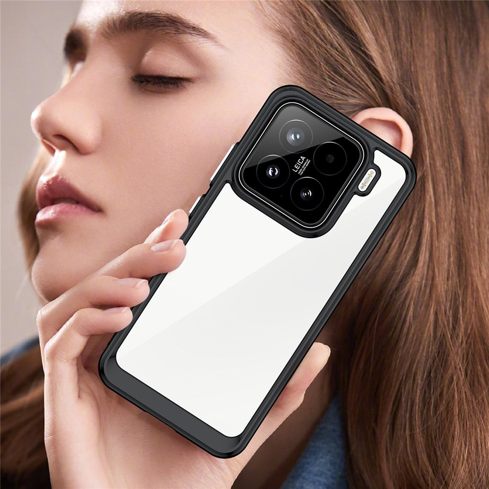 For Xiaomi 15 Case TPU+Acrylic Protective Clear Phone Cover