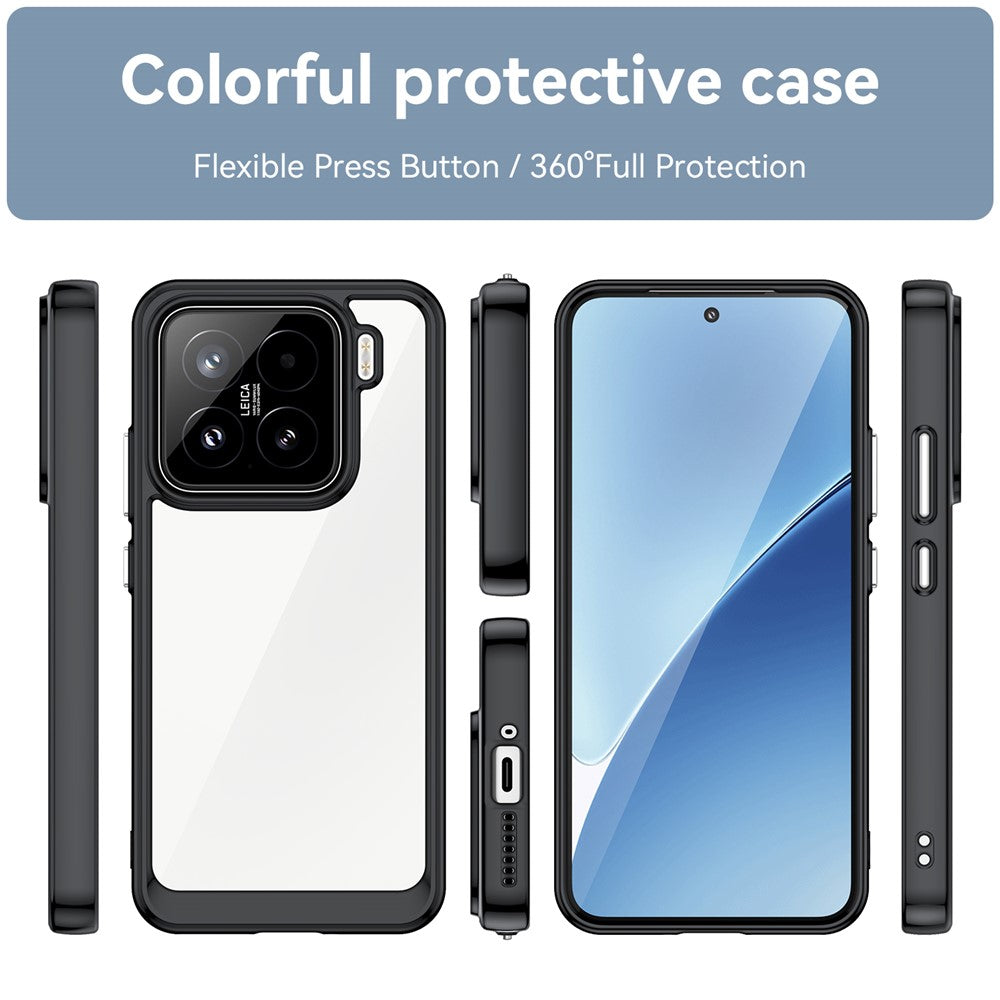 For Xiaomi 15 Case TPU+Acrylic Protective Clear Phone Cover