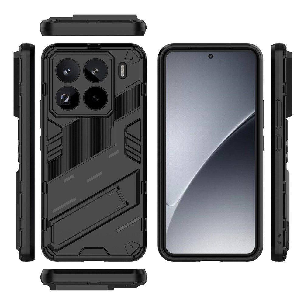 For Xiaomi 15 Pro Case PC+TPU Shockproof Phone Cover with Kickstand