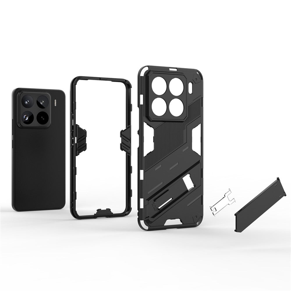 For Xiaomi 15 Pro Case PC+TPU Shockproof Phone Cover with Kickstand