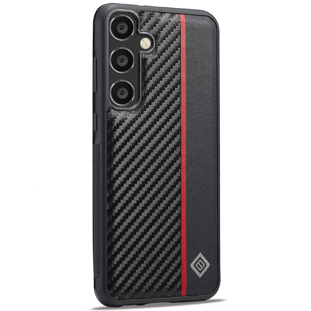Galaxy S25 Plus Stoßfeste Hülle - Carbonfaser-Optik