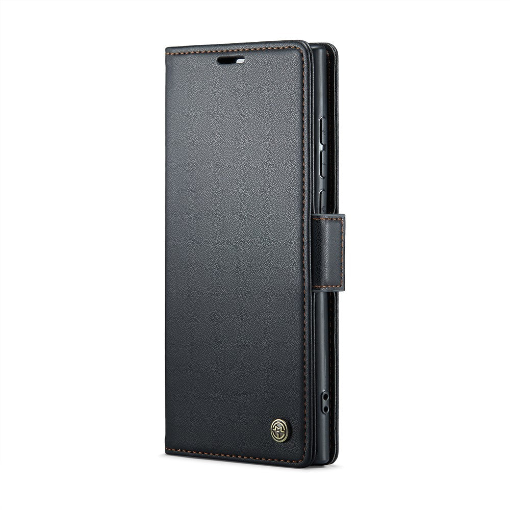 Galaxy S25 Ultra Glänzende Wallet-Hülle – RFID-Schutz & Ständer