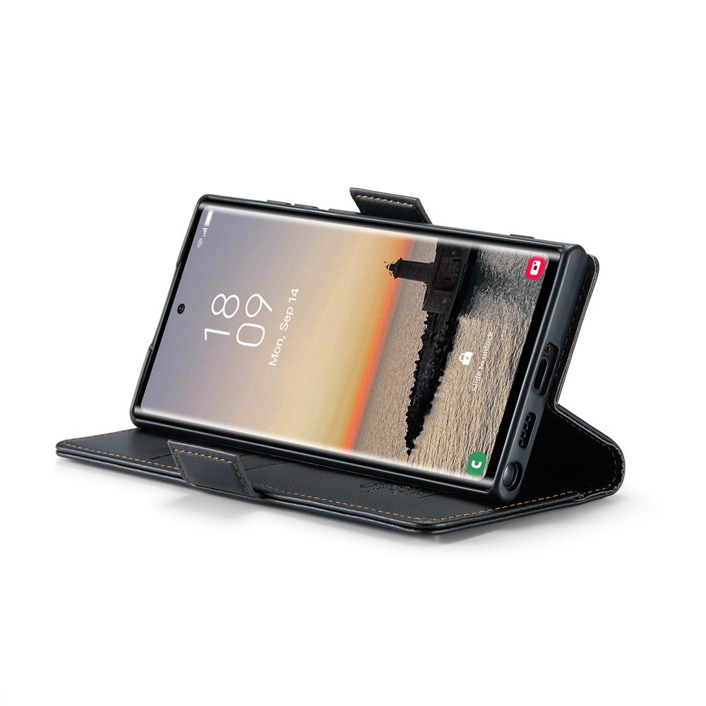 Galaxy S25 Ultra Glänzende Wallet-Hülle – RFID-Schutz & Ständer