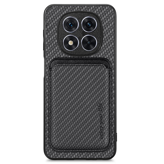 Xiaomi Redmi Note 14 Pro+ 5G Handyhülle – Rückseite aus Karbonfaser-Leder mit abnehmbarer Kartentasche