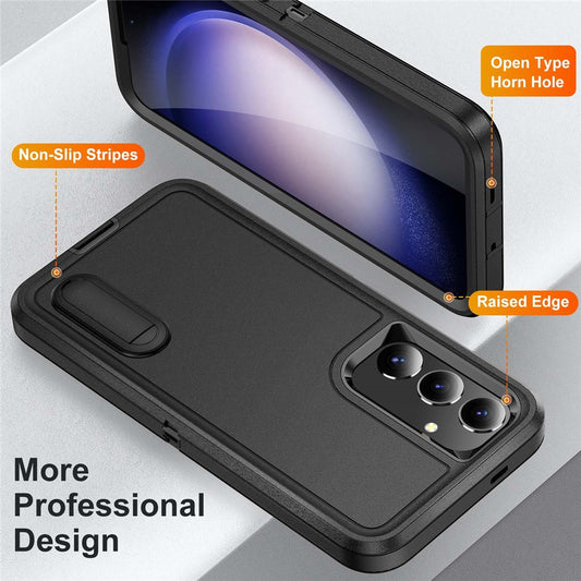 Galaxy S25 / S24 Silikon-Hülle – Stoßfest & EVA 3-in-1-Design