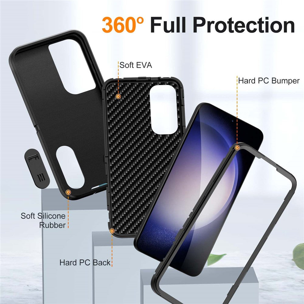 Galaxy S25 / S24 Silikon-Hülle – Stoßfest & EVA 3-in-1-Design
