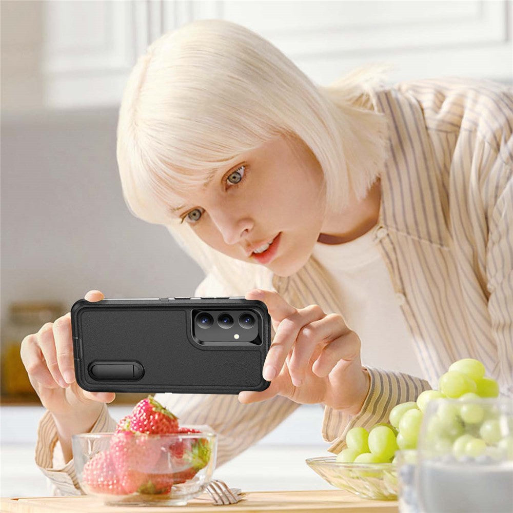 Galaxy S25 / S24 Silikon-Hülle – Stoßfest & EVA 3-in-1-Design