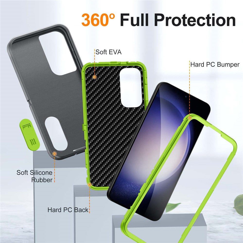 Galaxy S25 Plus / S24 Plus Silikon-Hülle – Stoßfest & EVA 3-in-1-Design