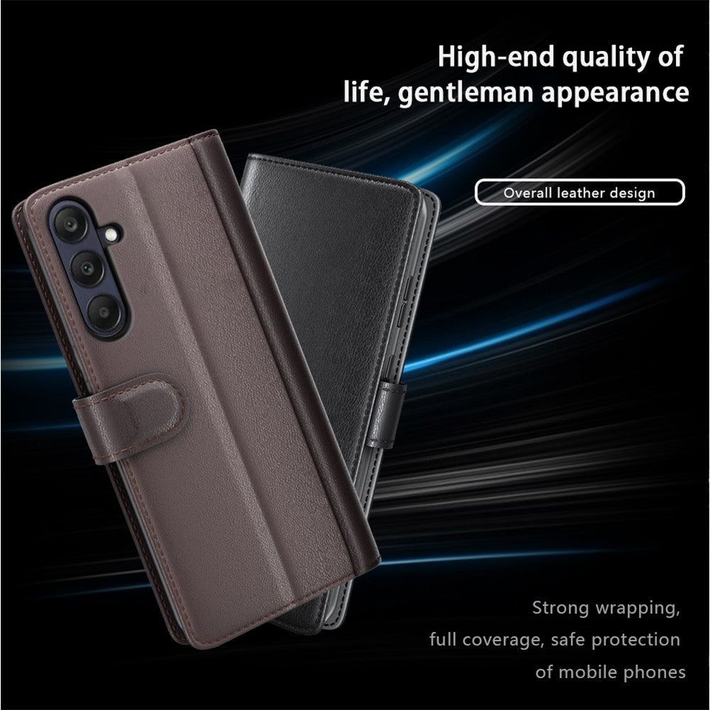 Galaxy A26 5G Echtleder Hülle mit Kartenfach